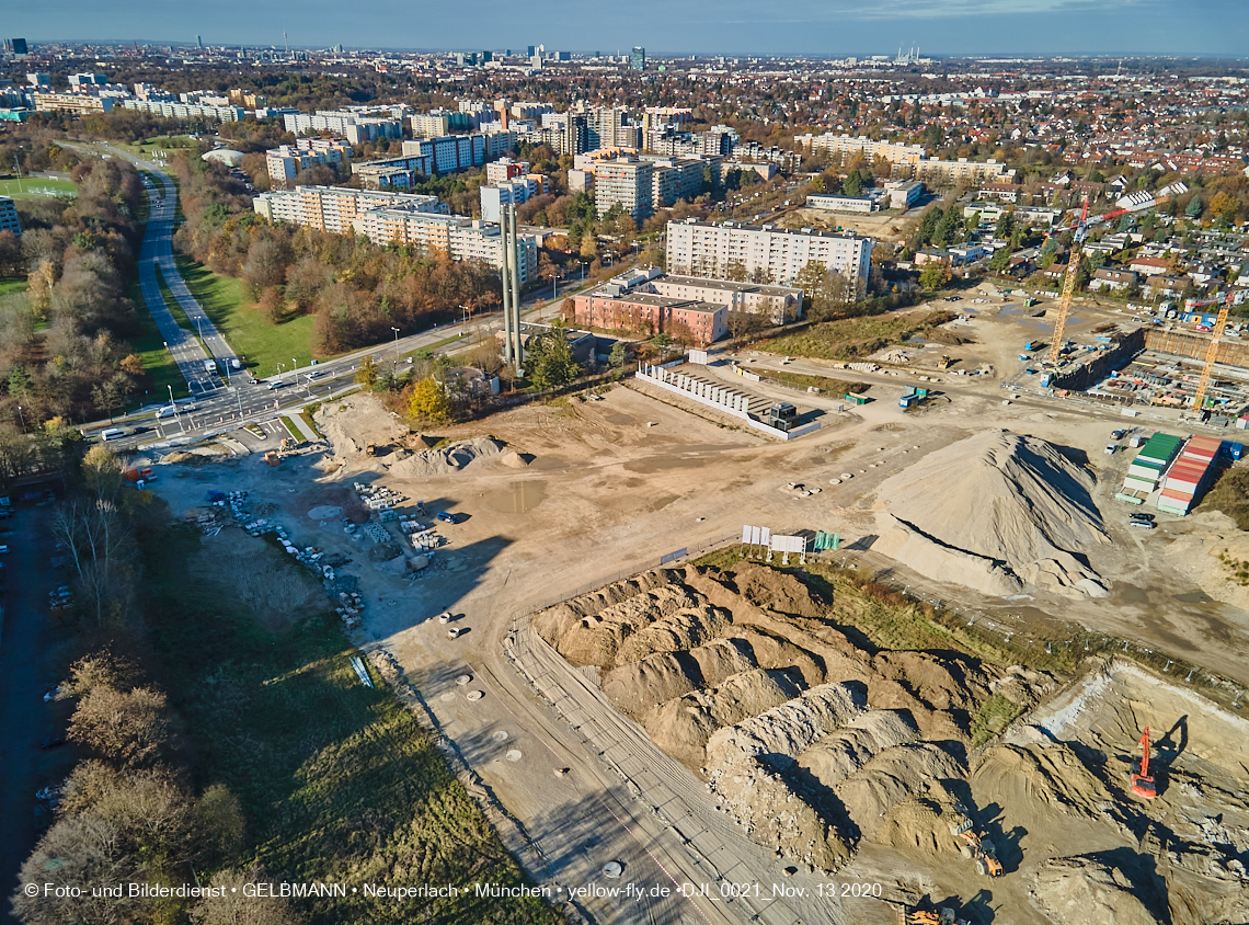 13.11.2020 - Piederstorfer Gelände und Alexisqaurtier am Karl-Marx-Ring in Neuperlach